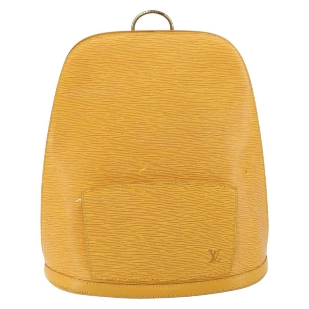 Louis Vuitton Epi Coblanc Shoulder Bag Yellow